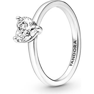 Pandora - Funklende hjerte ring - 191165c01