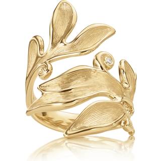 OLE LYNGGAARD COPENHAGEN Forest 18 kt. guld ring med 1 brillant - Str. 61