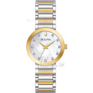 Bulova 98P180 Diamond Hvid/Gul guldtonet stål Ø30 mm