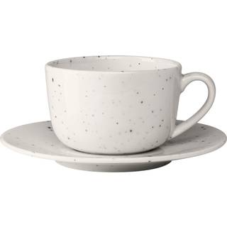 Scandi Living Freckle kop med underkop 26 cl Hvid