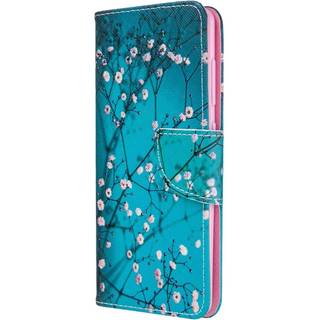 Samsung Galaxy A41 Læder Cover m. Pung - Træ med blomster