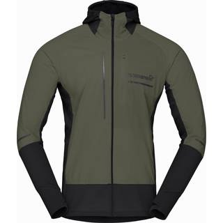 Norrøna Men's Senja Alpha90 Zip Hood Olive Night, L