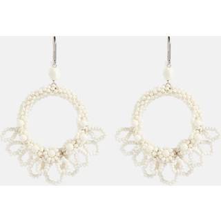 Isabel Marant Talasi beaded earrings - beige - One Size