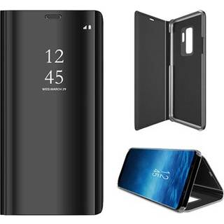 Luksus Mirror View Samsung Galaxy S9+ Flip Cover - Sort