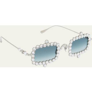 Anna-Karin Karlsson CRYSTAL MIRAGE Hvid Guld 56 Solbriller Kvinder Silver - White Gold Swarovski Crystals - 56mm