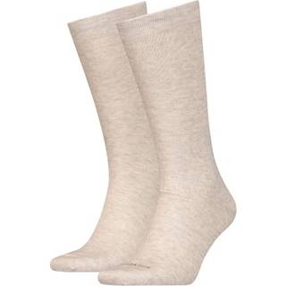 Calvin Klein 2-pak Mirrored Logo Socks - Beige - One Size * Kampagne *