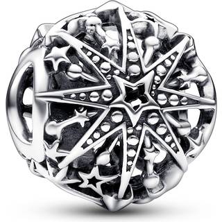 Pandora - Snefnug charm med stjerner - 792360c00