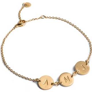 Jane Kønig Lovetag armbånd i forgyldt sølv med 3 Lovetag