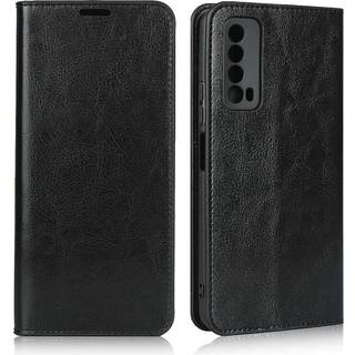Huawei P Smart (2021) - Læder cover / pung - Med printet Design - Ulv