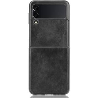 Samsung Galaxy Z Flip3 (5G) Neutralt Cover m. Læder Bagside - Sort