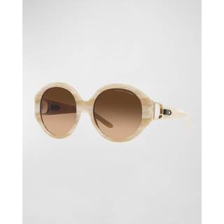Ralph Lauren RL8188Q 608474 56 Solbriller Kvinder Brun - Light Brown Horn - 56mm