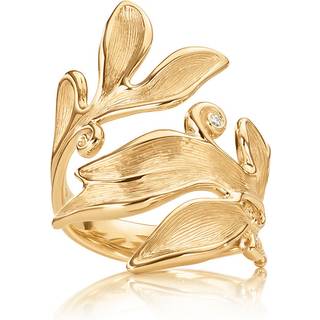 OLE LYNGGAARD COPENHAGEN Forest 18 kt. guld ring med 1 brillant