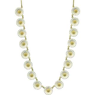 Lund Copenhagen Marguerit halskæde 17x18 mm margueritter, 50 cm