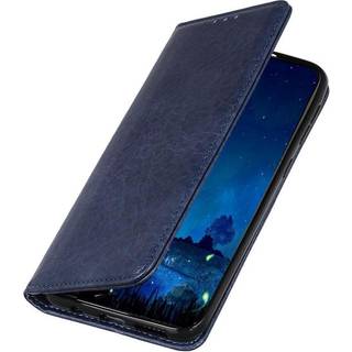 Huawei P Smart (2021) Moderne Neutralt Læder Cover m. Pung - Blå