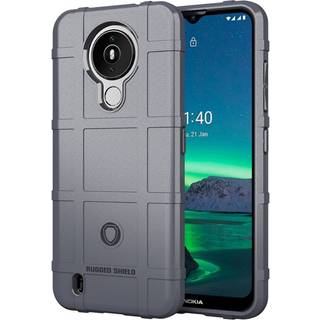 Nokia 1.4 Rugged Shield Series Bagside Cover - Grå
