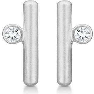 Mads Z Silver Barres ørestikker i sølv med brillant