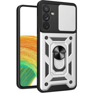 Samsung Galaxy A34 (5G) Håndværker Cover m. Magnetisk Kickstand & Cam Slider - Sølv