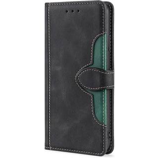 Nokia 1.4 Rustikt Tofarvet Læder Flip Cover m. Pung - Sort / Grøn