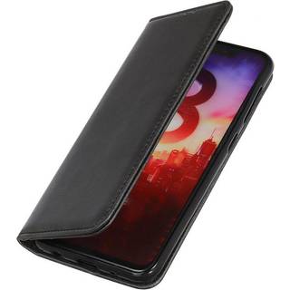 Huawei P Smart (2021) Moderne Læder Flip Cover m. Pung - Sort