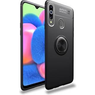 Samsung Galaxy A20s Cover m. Magnetisk Kickstand Sort m. Ring