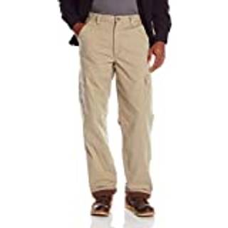 Wrangler Authentics Men's Fleece Foret Cargo Pant British Khaki Twill 36W X 32L