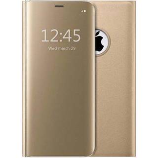 Luksus Mirror View iPhone 7/8/SE (2020)/SE (2022) Flip Cover - Guld