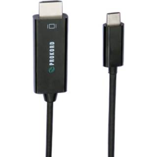 Prokord Usb-c To Hdmi Adapter 4k 30hz 2m. Usb C Hdmi Sort