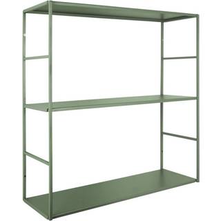 Vægreol 60x60x20cm metal grøn