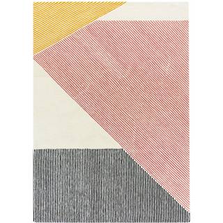 NJRD Stripes uldtæppe pink 200x300 cm