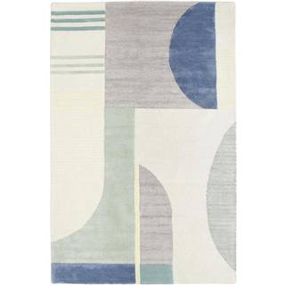 Håndtuftet uldtæppe Pierre med høj-lav struktur