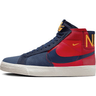 Nike Sb Zoom Blazer Mid Prm Skatesko - 7.5 - university red/midnight n