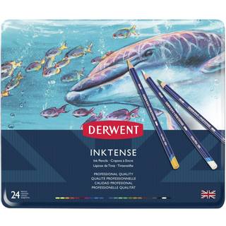 Derwent Inktense Blyanter, 24-Pak