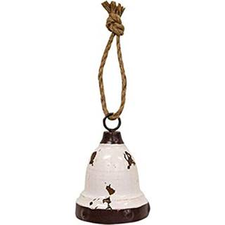 CWI -gaver Uhyggelige hvide klokke hængende ornament jul boligindretning GM10837 5,5in h x 4in w