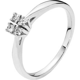 Lund Copenhagen 14 kt. hvidguld ring med diamanter