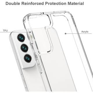 Samsung Galaxy S22 Acrylic Bumper Bagside Cover - Gennemsigtig