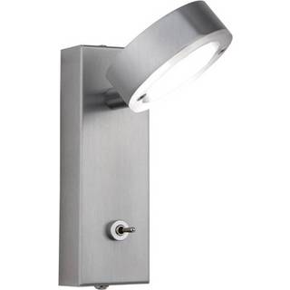 Busch LED væglampe SATURNA, Aluminium/grå/zink, Stue/spisestue, Aluminium, Moderne