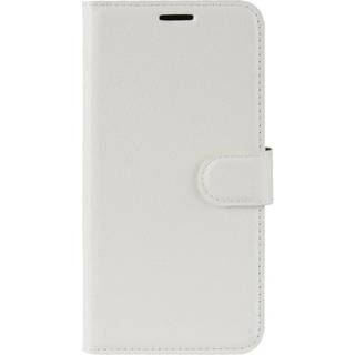 Huawei Y5 (2019) Litchi Læder Flip Cover m. Pung - Hvid
