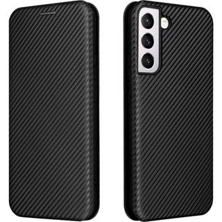 SKALO Samsung S22 Carbon Fiber Pungetui - Sort