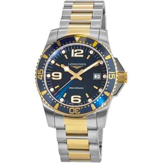 Longines L3.740.3.96.7 HydroConquest Blå/Gul guldtonet stål Ø41 mm