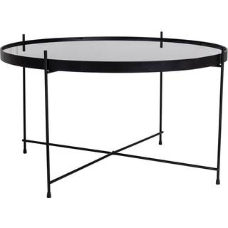 Veo sofabord 70x40 cm sort stål, glas.
