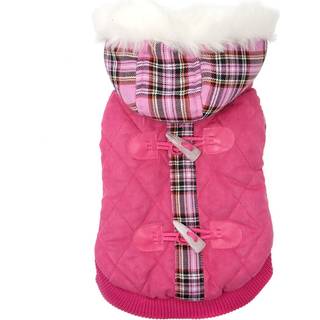 Pink Tartan Hundejakke - Størrelse 25