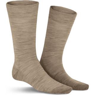 KUNERT Men Herren Socken beige Merinowolle unifarben