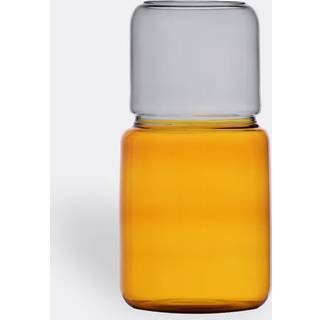 Ichendorf Milano Vases - 'Revolve' vase, small, amber and grey in MULTICOLOUR BOROSILICATE GLASS