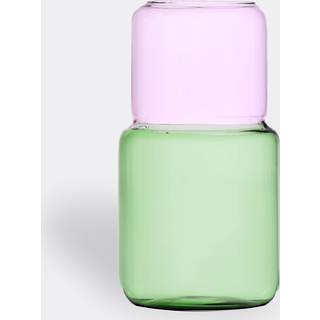 Ichendorf Milano Vases - 'Revolve' vase, small, green and pink in MULTICOLOUR BOROSILICATE GLASS