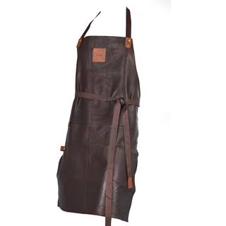 Bon Gout Tuscany Læder Forklæde Dark Brown/Cognac