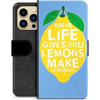 iPhone 13 Pro Max Premium Flip Cover med Pung - Citroner