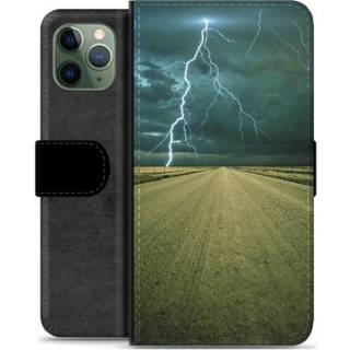 iPhone 11 Pro Premium Flip Cover med Pung - Storm