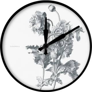 Cloudnola SKU0162 Wanduhr Flower Pierre François Legrand Mohnblume