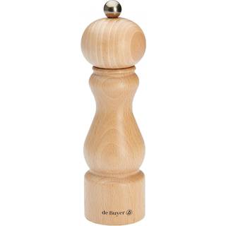 De Buyer Rumba salt- og peberkværn keramisk 18 cm Lysbrun