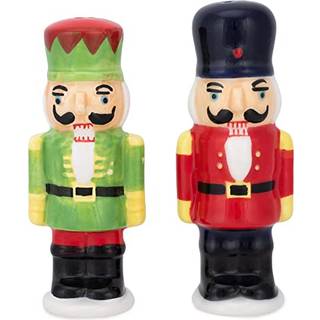 Transpac Nutcracker Soldiers Holiday Salt and Pepper Shaker Set